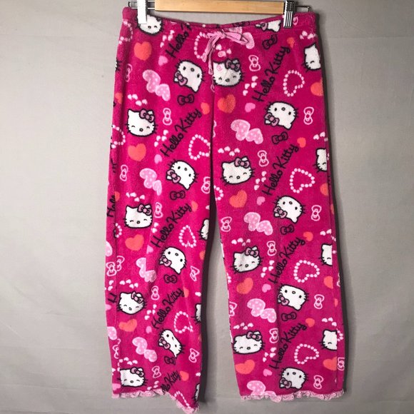 Hello Kitty Other - Hello kitty crop lace trim pj bottoms
